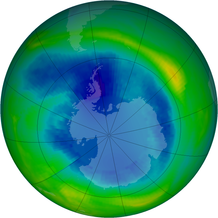 Ozone Map 1991-08-30